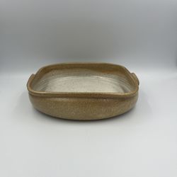 Big Vintage Devica Gres de Viana Portuguese Studio Art Pottery Bake Dish / Table Centerpiece / catchall bowl