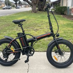 500 W Folding Fat Tire Ebike Electric Bicycle 