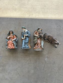 Vintage Grandeur Noel Nativity Replacement Figures - Lot of 4