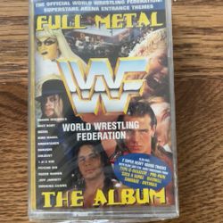 Vintage 1995 Wwf Wwe Full Metal The Album Cassette Tape Sealed Bret Hart Hbk 