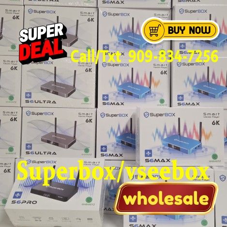 Smart Tv Box Media Player Android 12 Superbox S6 Max TV Box