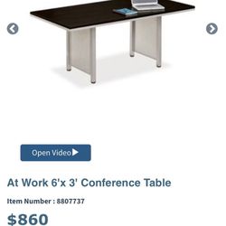 New In Box AtWork 72” Conference Table