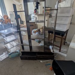 Book/Knick-knack Shelf With Drawer