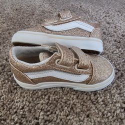 Girls Rose Gold Vans