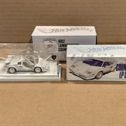 Hot Wheels RLC Lamborghini Countach LP 500 S Snow White 