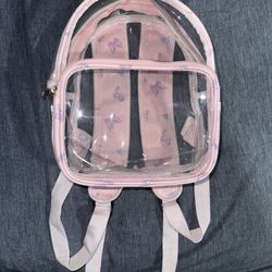 Clear Butterfly Backpack Good For Work/school And Amusement Parks