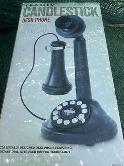 Crosley Candlestick Desk Phone 1920’s Styling  with Pushbutton Dialing