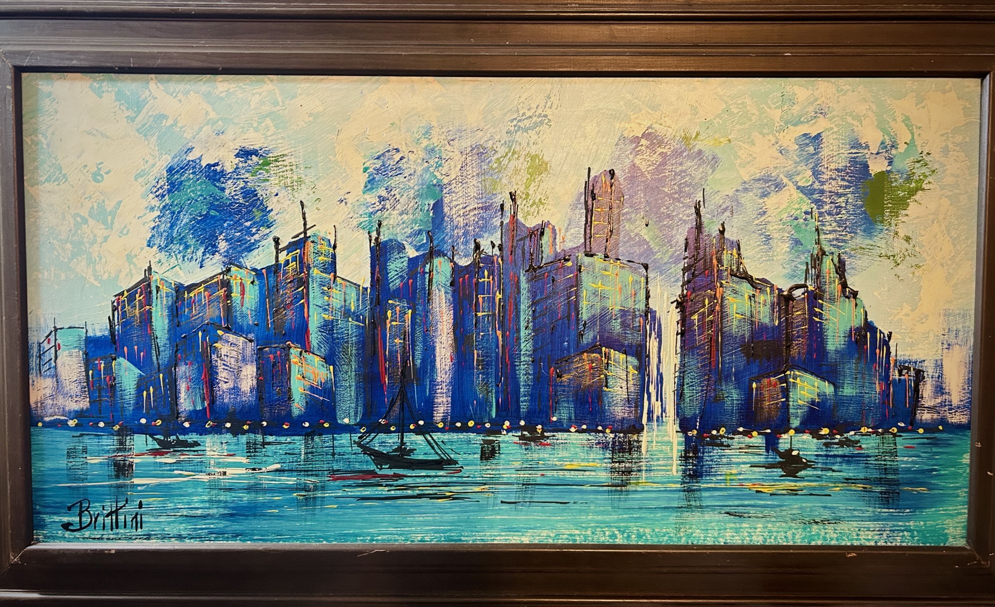 Vintage Britt Lomond(Brittini) Signed Painting