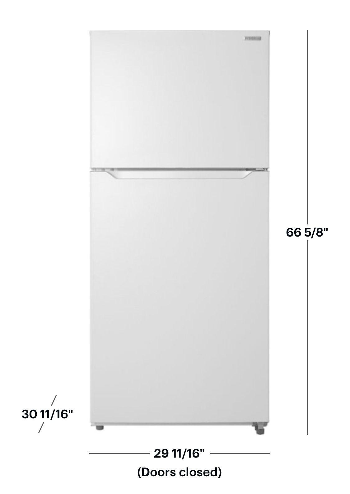 ❄️ NEW Insignia - 18 Cu. Ft. Top-Freezer Refrigerator - White