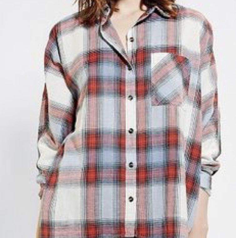 Urban Outfitters • BDG Plaid Button Up, Size Medium