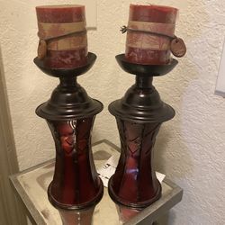 Tow Candel Holder