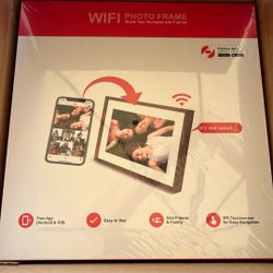 Brand New! 10.1” WiFi Photo Frame 16GB Of Memory 