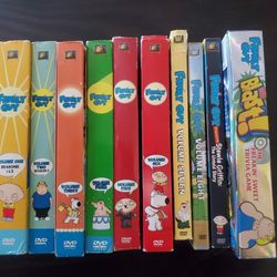 Family Guy Series 1-8 & Stewie Griffin Untold Story and Family Guy DVD Game