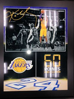 KOBE PLAQUE OF HIS FINAL GAME! RARE ITEM I’ll MAKE THE DEAL THAT MUCH MORE BETTER BY THROWING IN A CANVAS THAT IS STILL SEALED OF THE DYNAMIC DUO!