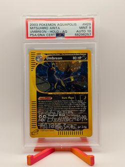 UMBREON ARITA AUTO PSA 9/10