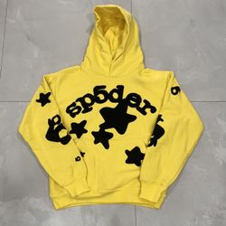SP5DER HOODIE YELLOW/black