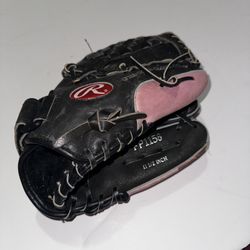 Rawlings FP1158 11.5” Fast Pitch Softball RHT Glove Black/Pink Leather