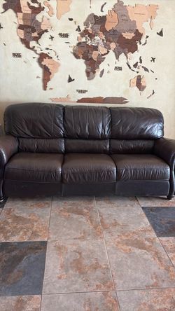 Leather couch