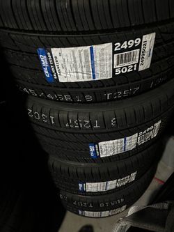 4 NEW 24545R18 Celimo All Season tires and ALIGNMENT for $480 installed and balance.  245 45 R 18 245 45 18 24545R18 245/45/18 245/45/R18   AIl NEW ti