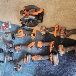 Ridgid 9 Piece Subcompact Combo Kit-New! 