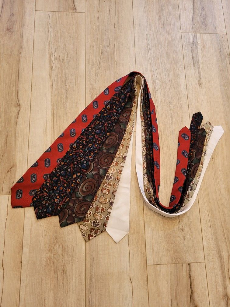 Men's Silk Necktie Bundle - Nottingham, Cellini, Embassy Square, Bachrach