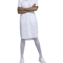 White Scrub Nursing Dress