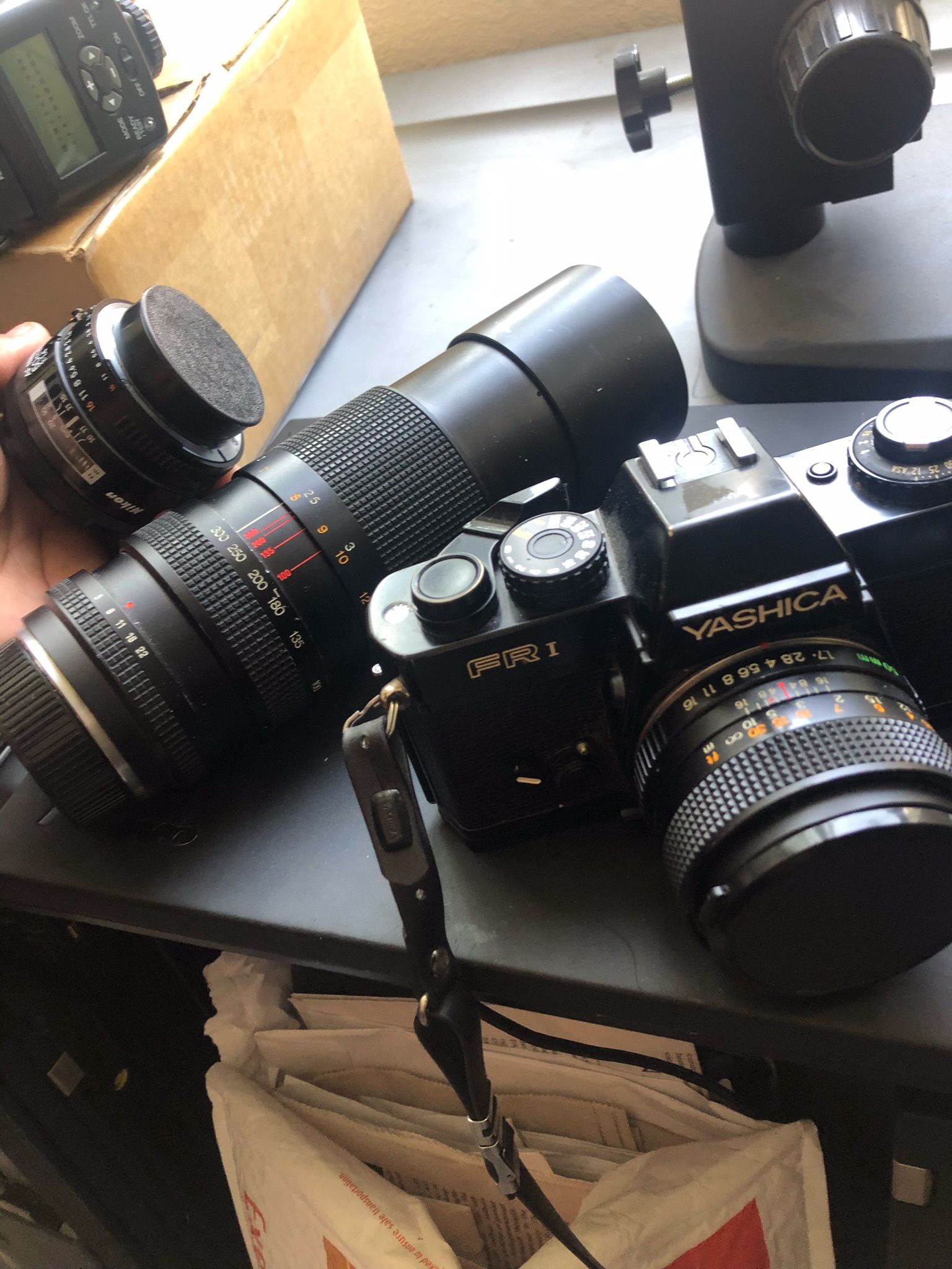 Vintage Film Camera & Lenses Yashica Ricoh Canon Olympus Pentax