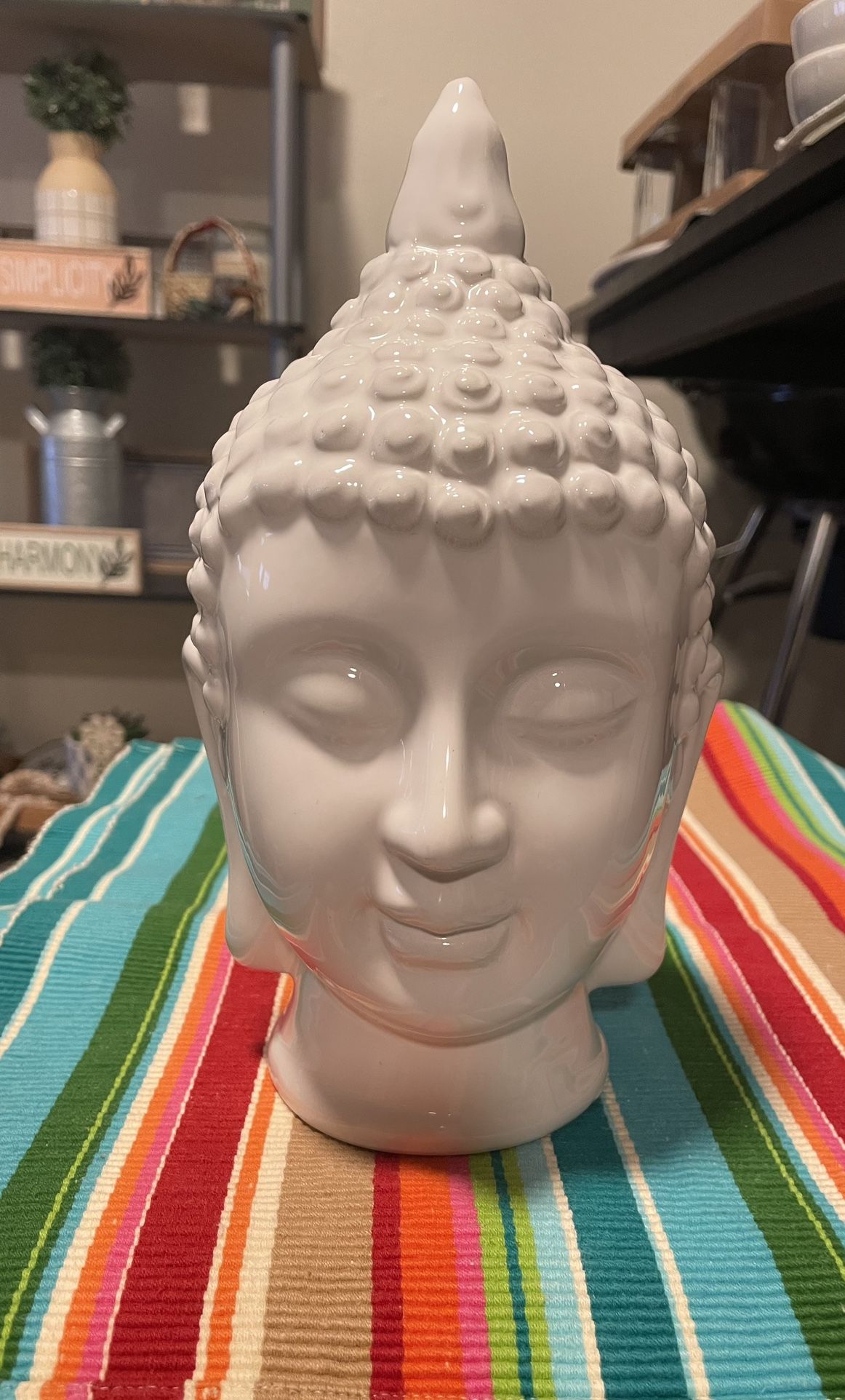 Beautiful White Glass Buddha