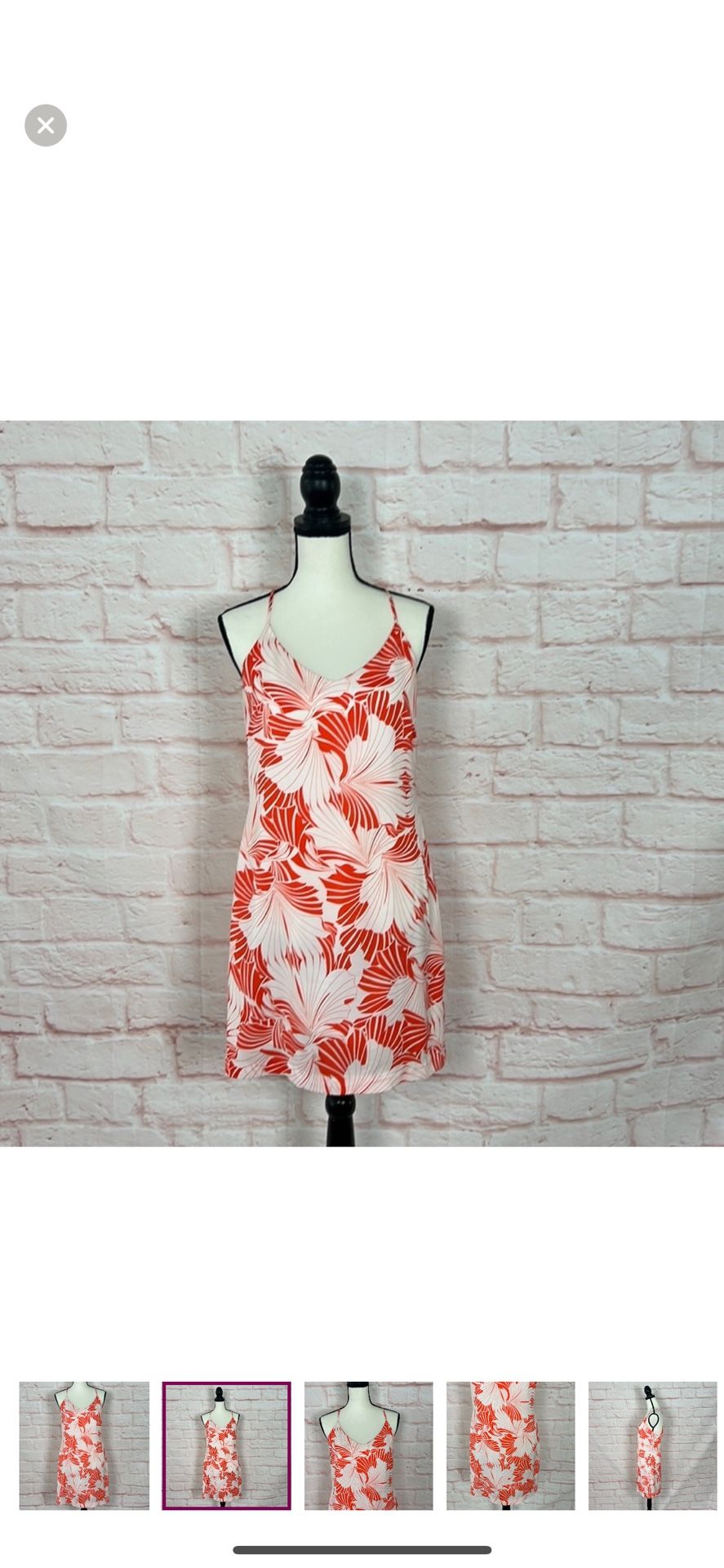 NWOT J Crew Floral Strap Dress Sz 4