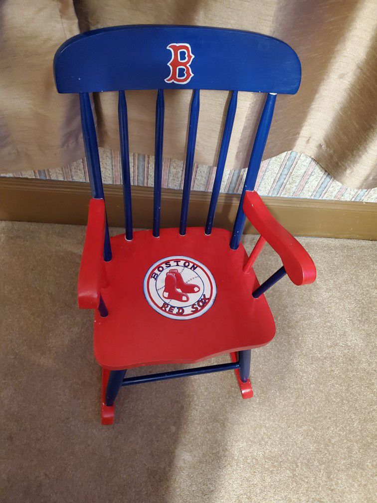 Boston Red Sox Childs Rocking Chair 