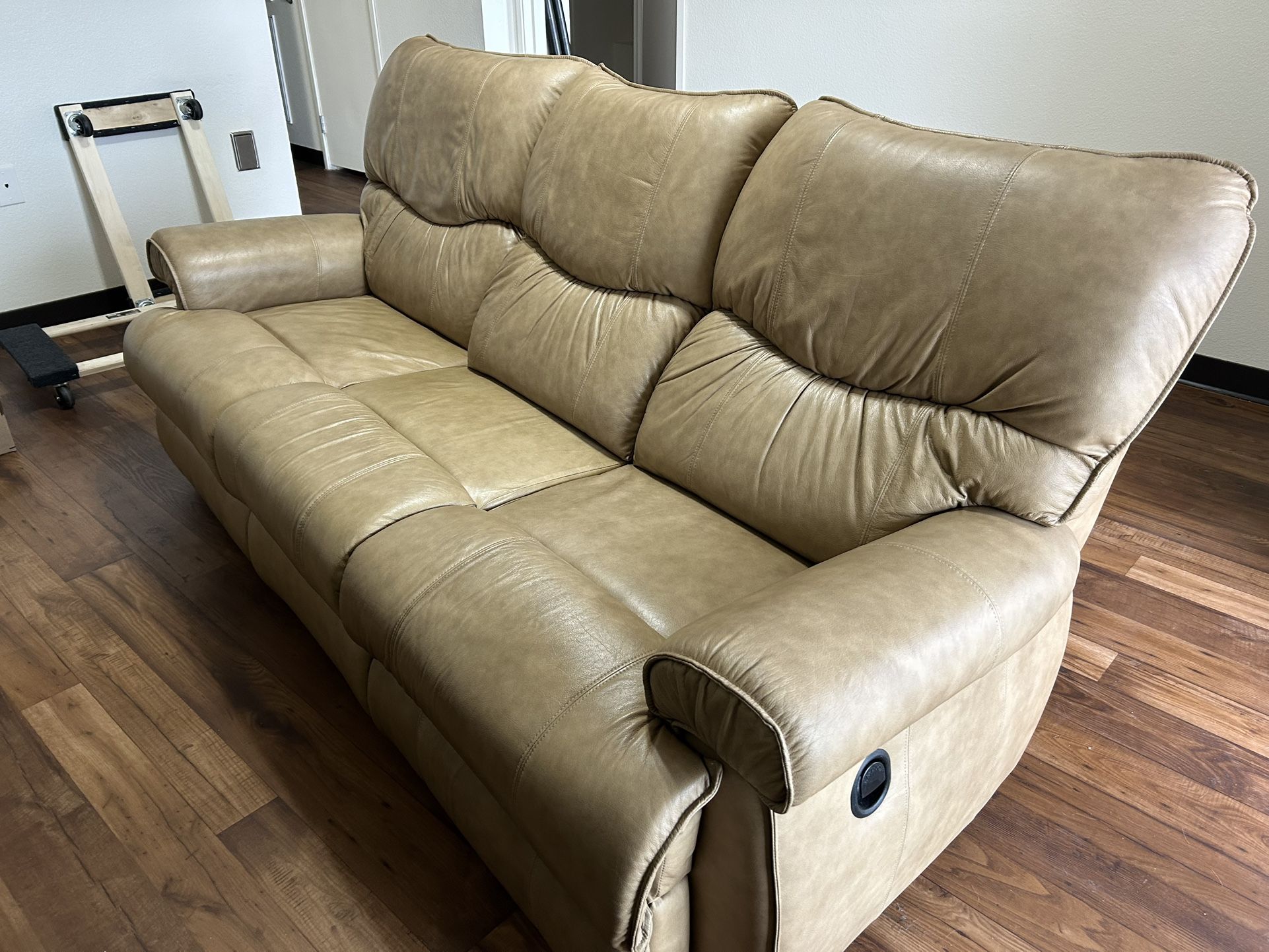 La-Z-Boy Soft Leather Reclining Sofa