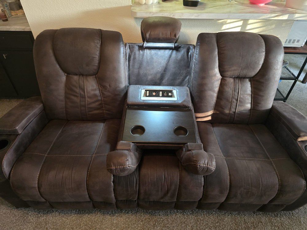 Recliner Couches Set
