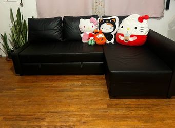 IKEA Queen bed Sofa Pullout with Chaise Storage