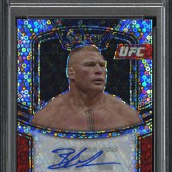 2021 PANINI SELECT UFC SIGNATURES | DISCO PRIZMBROCK LESNAR BLS