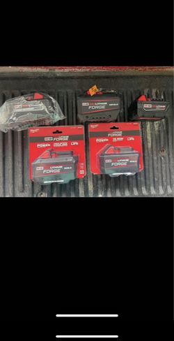 Milwaukee M18 Batteries. Forge, High Output. Prices In Description