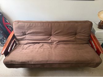 Solid Wood Futon + Mattress