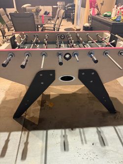 Foose ball Table with Metal Rods