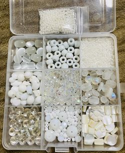 White Glass Beads