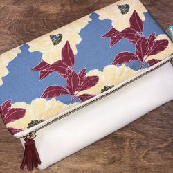 Rachel Pally Floral Reversible Foldover Clutch / Women's Bag