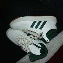 Size 10 Green And White Adidas