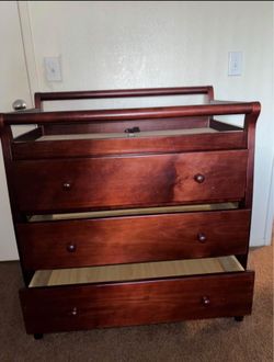 Wood diaper changing
