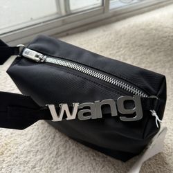Alexander Wang Heiress Logo Strap Shoulder Bag