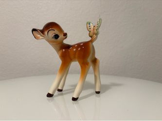 Walt Disney Co Bambi with Butterfly Porcelain Japan