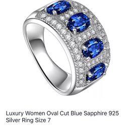 Blue Sapphire Sterling silver-7