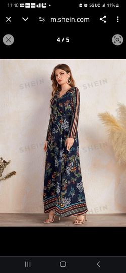 chinese dress ladies Shein Dresses for Women Floral Spaghetti Strap Sundress Casual Summer Long  Maxi Dress Vneck Sexy Boho Dresses Trendy, 1-purple, Large : Amazon.ca:  Clothing, Shoes & Accessories