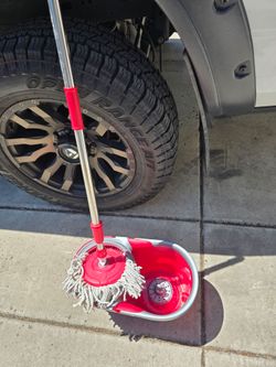 Wring a mop