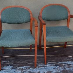 vintage stackable solid wood Gunlocke Brand ARMCHAIRS sold from 2 to 8 available 