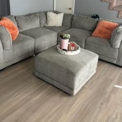 Grey Sectional Needs Some Cleaning Take As If Price Is Firm
