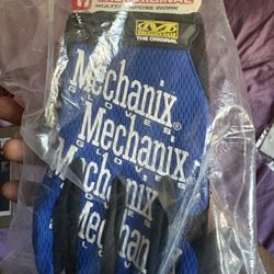 Brand New Original Mechanix Blue Gloves 