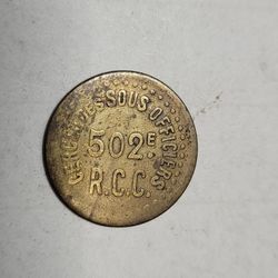 CERCLE DES SOUS OFFICIERS 502E R.C.C. Token 19mm